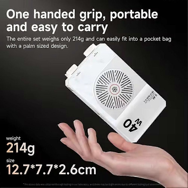 40W LED-kameralamppu 2500K-9000K Kaksivärinen 4400mAh Videolamppu Kahva
