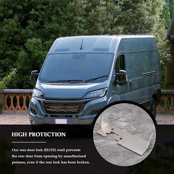 Bakdörrlås H1 H2 Tak Inbrottsskydd Dörr för Ducato JUMPER