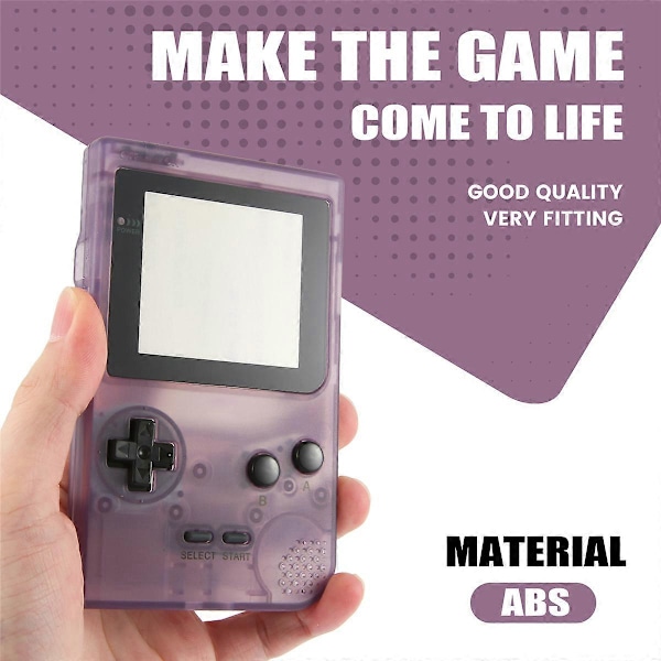 DIY Skalbyte för Gameboy Pocket Spel Transparent lila