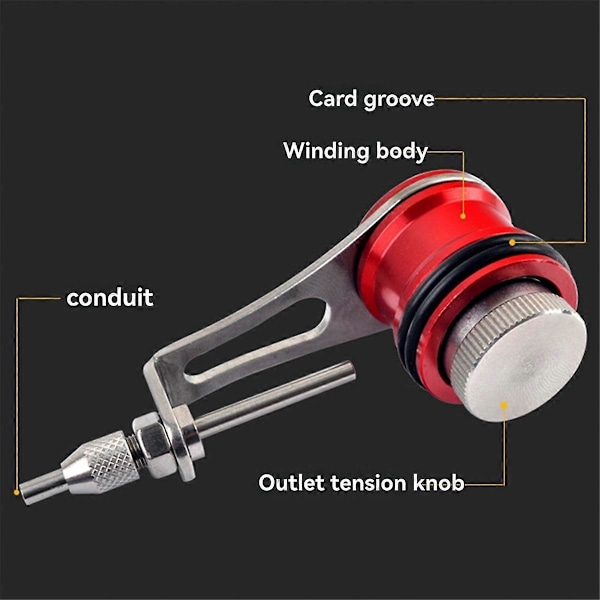 Bobbin Knotter GT Fiskeknutenhet Röd