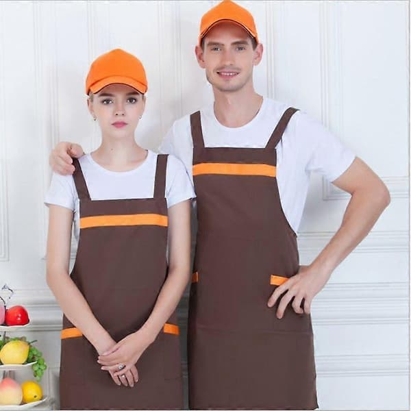 Forkle frukt melk te butikk supermarked kaffebar servitør arbeidsklær midje