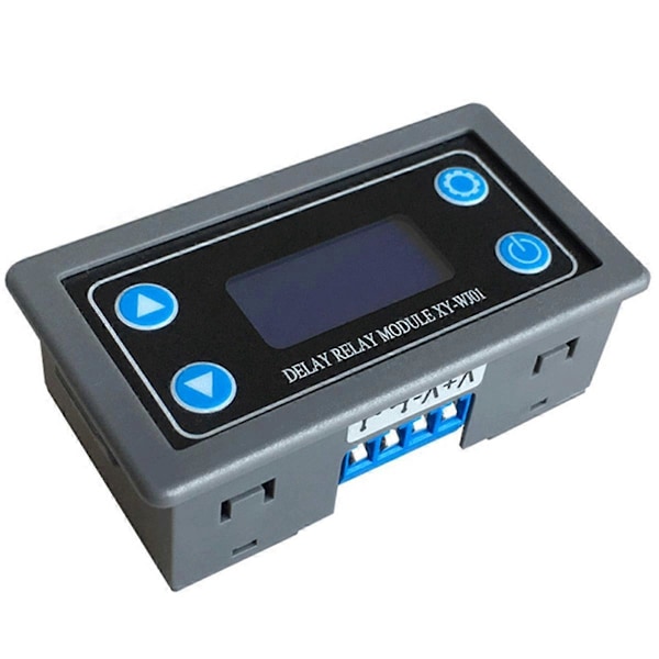 DC 6-30V LED Digital Tidsfördröjningsrelämodul Programmerbart Timerrelä