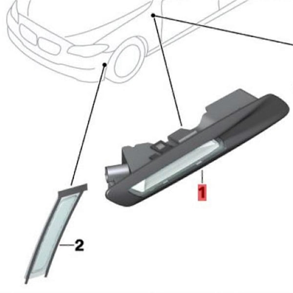 1 par LED sidomarkeringsljus blinkerslampor för F10 F11 F18, A