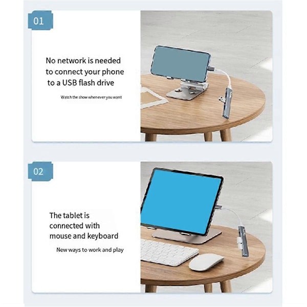 USB-splitter 1 till 4 Multi-Funktion Multi-Port Hub