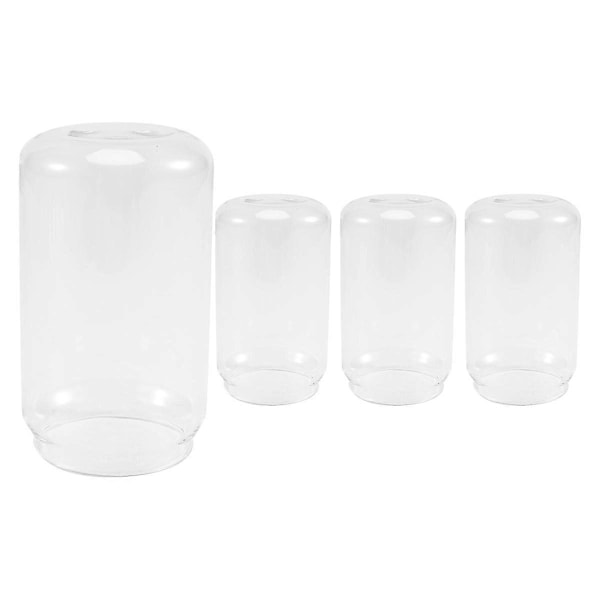 4 kpl tölkin muotoisia lasimukeja, muodikas vesi-, maito-, mehu-, yksinkertainen mehulasi, olutlasi, pirtelölasi, jälkiruokakuppi, 400 ml