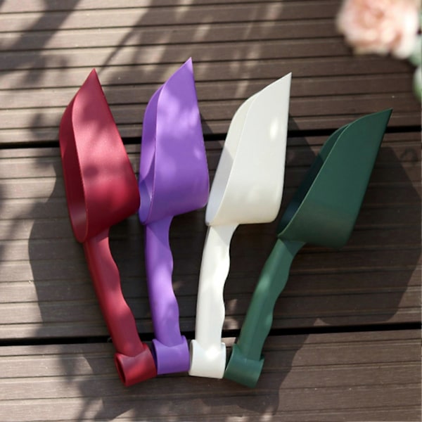 Ergonominen liukuestokahva Istutuslapio Muovinen Käytännöllinen Maaperän irrotus Kukkalapio puutarhaan Purple M