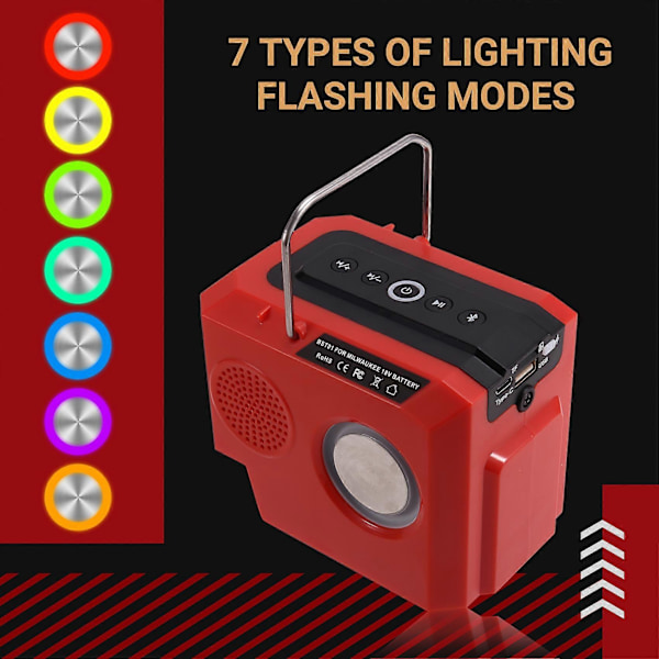 Kannettava Bluetooth-kaiutin 18 V:n akulle