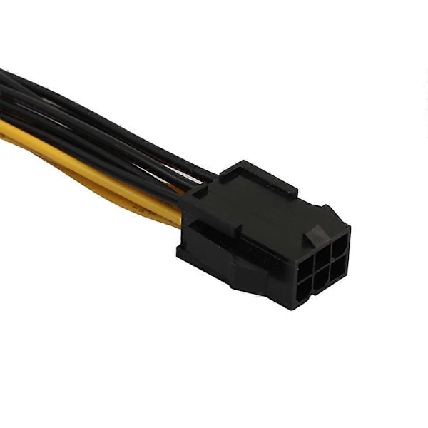PCI-E PCI Express 6Pin Hona till Dubbel Dubbel 2-Port 8Pin (6 + 2Pin) Hane