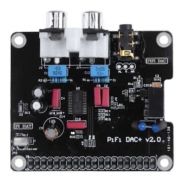 PCM5122 +HIFI Ljudkort Modul I2S Gränssnitt för 3 2 Modell B B+Digital Pinboard V2.0 Kort