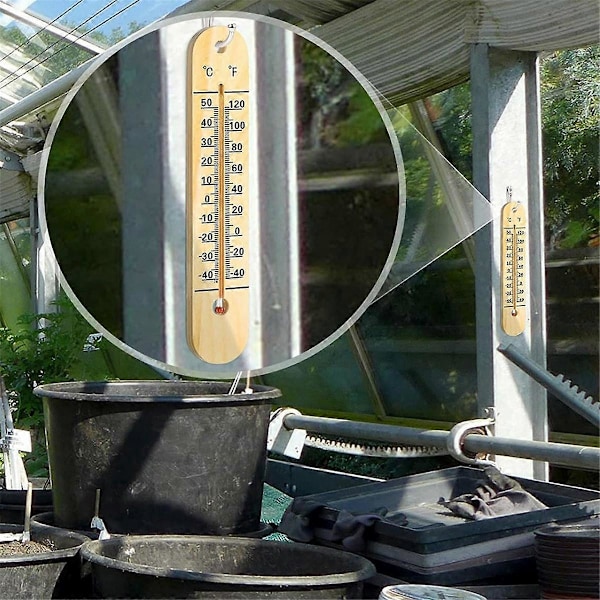 3 st Väggtermometer Inomhus Stora Utomhustermometrar för Uteplats Dubbla Skalor Termometer för Temperatur Hem Pool