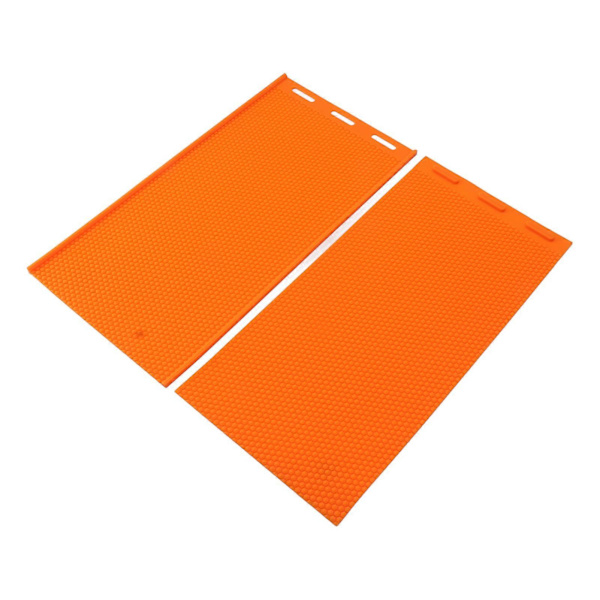 2 ark 5,4 mm silikon bivaxform bivax grundpress präglare honeycomb ark form biodlingsmaterial orange