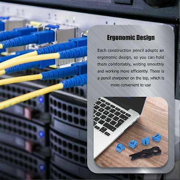300 st Blå RJ45 Port Ethernet LAN Hub Dammskydd Plugghatt