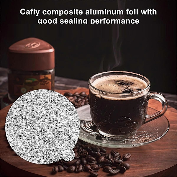 Lock för Vertuoline Vertuo Återanvändbara Kaffekapslar Tätningslock 62mm