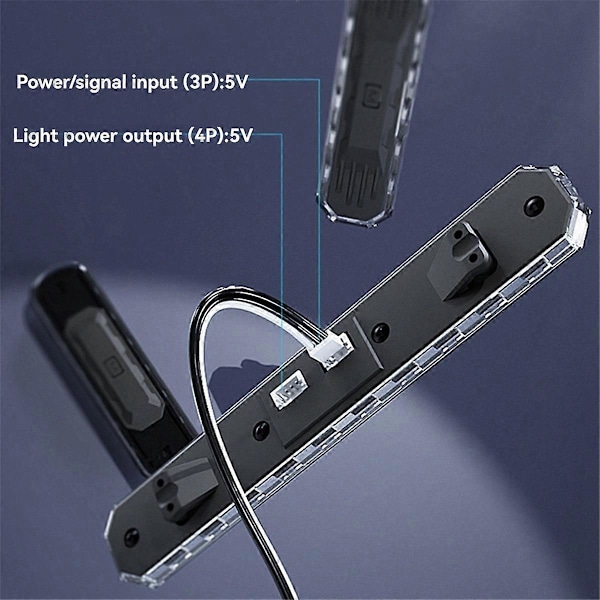 Modell Taklampa Markeringsljus 7 Färger och 12 Lägen Flerfärgs Justerbar DIY Modifierad Fjärrkontroll Modell Tillbehör B