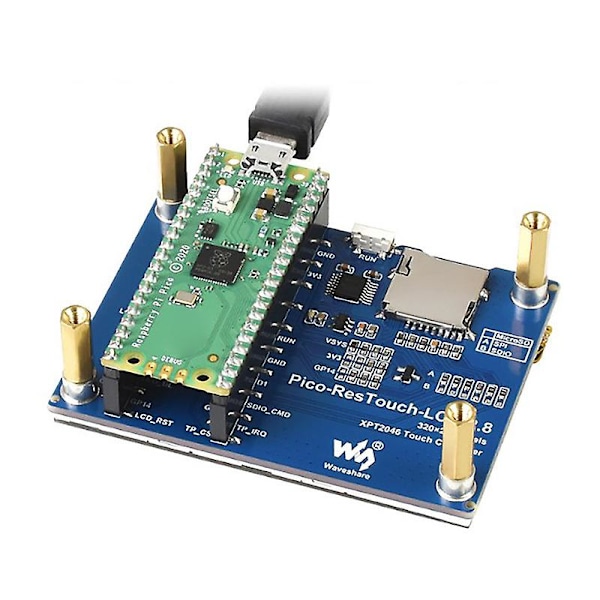 för Pico 2,8-tums skärm 262K färg LCD-modul 320X240 pixlar SPI-kommunikation Resistiv kontakt