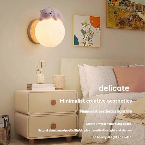 Dæmpbar Hardwired Moderne LED Væglampe Vægmonteret Lampe Hvid, A
