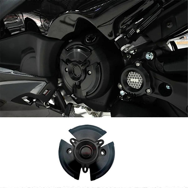 Motorcykel Ram Slider Skydd Motor Stator Kåpa Skydd för TMAX530 TMAX560 2020-2023 Tillbehör Svart