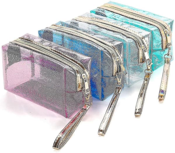 Gennemsigtig Makeuptaske, Rejse Makeuptasker 4 stk.