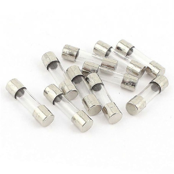 10 st 250 V 250 Ma 0,25 A Snabbsäkring 5 X 20 mm Glasrör