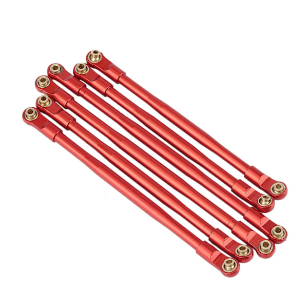 6 st Metalllänk Stång Koppling Dragstång Set för AXIAL RBX10 Ryft 1/10 RC Crawler Uppgraderingsdelar Tillbehör