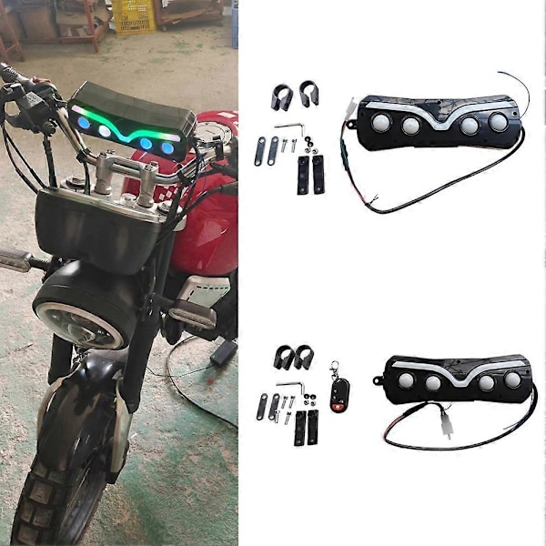 Motorcykel Ljudhögtalare Vatten Färgglada Ljus, A