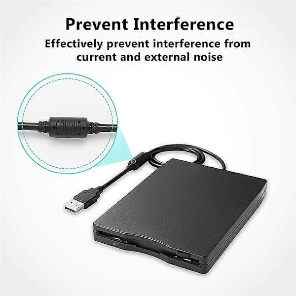 USB Diskettläsare 3.5 tum för 7 8 2000 XP Vista PC