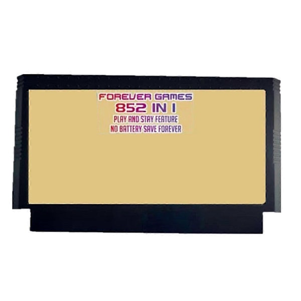 För FC Adapter 852 i 1 Spel För SFC/SNES Spel Svart