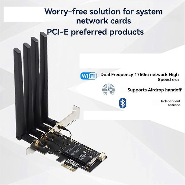 BCM94360CD Hackintosh PCIE Trådlös Adapter 1750Mbps,