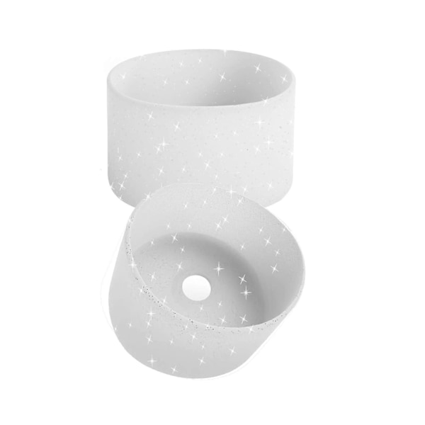 2 st Silikonkoppskydd för Owala Vattenflaska 24oz 32oz Halkskyddande Skyddshylsa för FreeSip Flaskor BPA-Fri Diskmaskinsäker Bottenstötfångare C White 32oz