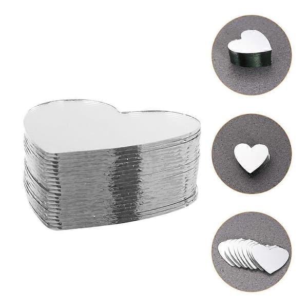 30 st DIY Hjärtformade Speglar Sminkspeglar