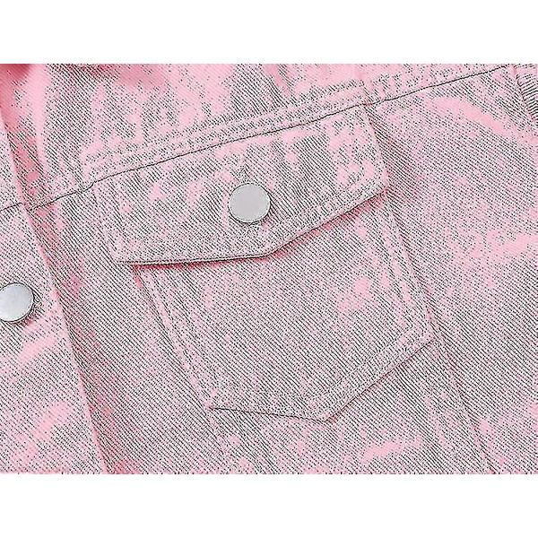 Denimjacka för dam PINK S