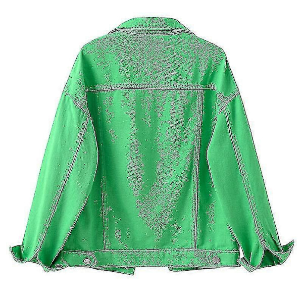 Denimjacka för dam GREEN 3XL