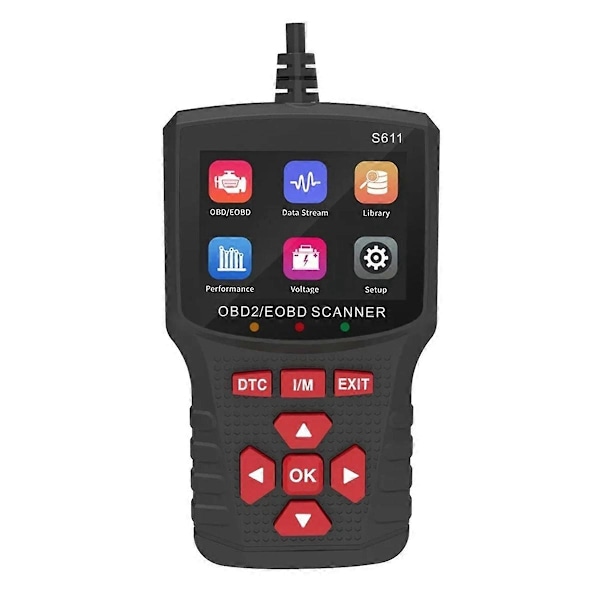 S611 OBD2 Automatisk Skanner För Bil Radering Felkodsläsare