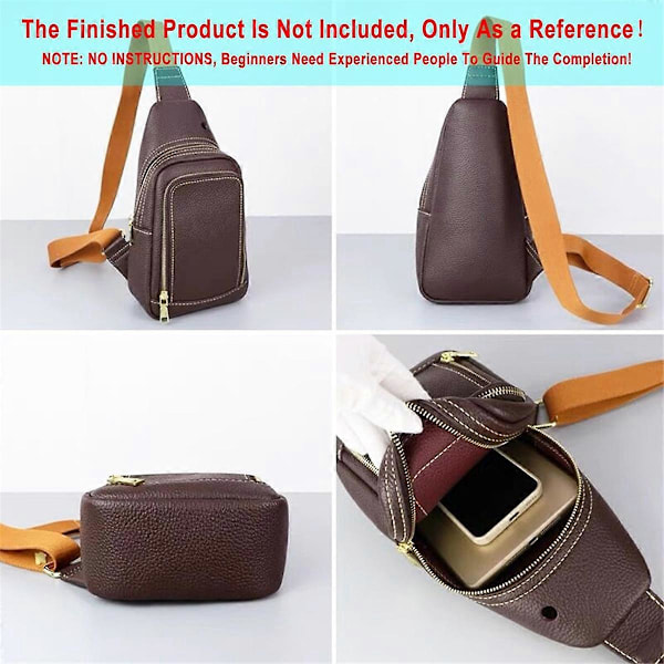 Akryl Läder Mallar för Kapacitet Crossbody Ryggsäck, -863