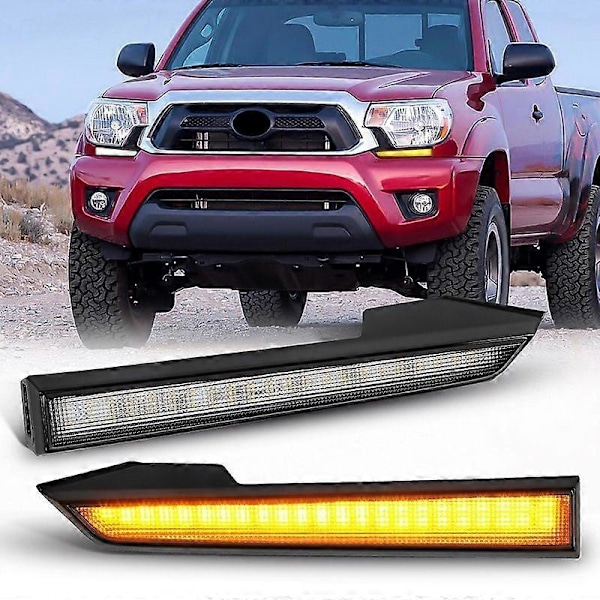 DRL LED Varselljus för 2012-2015 Stötfångarljus Strålkastare Nedre Grill Trim Ljus