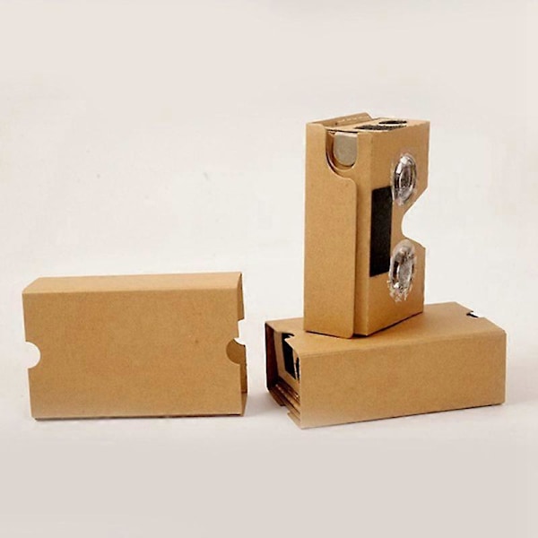 6 kpl 3D-lasit Cardboard V2 VR 4,5–6 tuuman älypuhelimelle + pääpanta