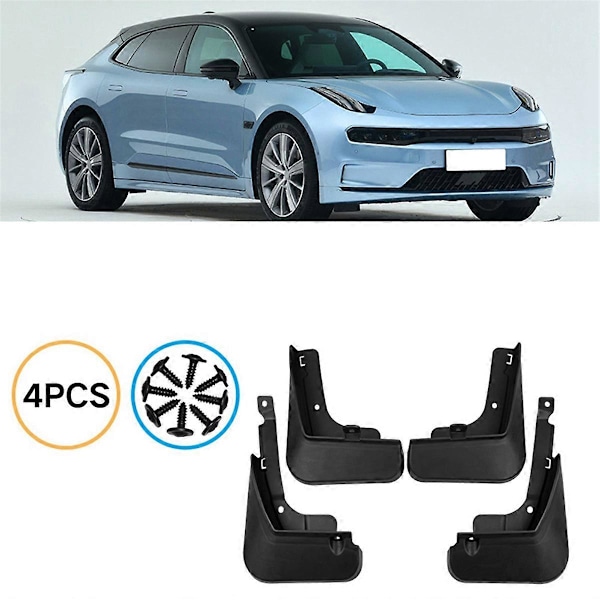 4 st Bil Stänkskydd Mud Flaps För Zeekr 001 2021-2023