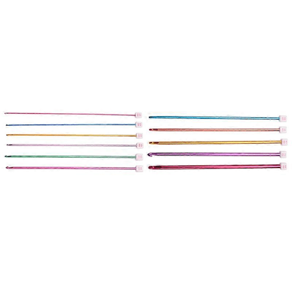 11 st 27cm Flerfärgade Virknålar i Aluminium 2-8mm