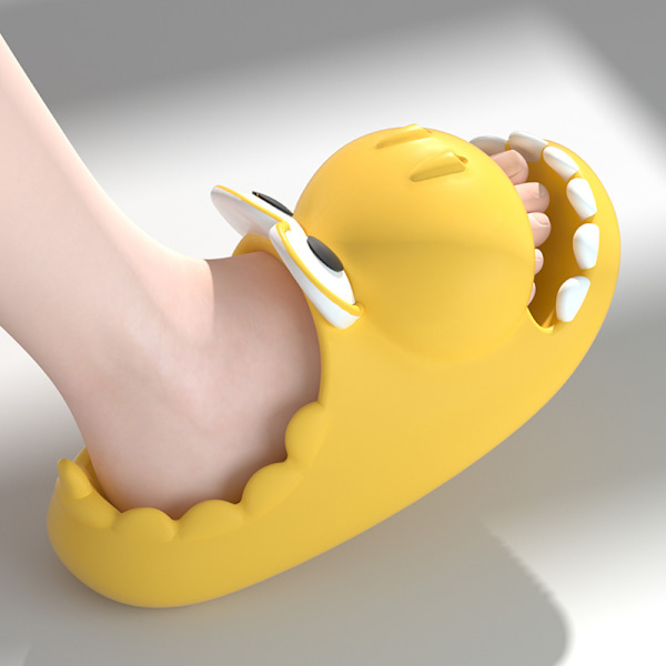 global Hot Sale Söta Dinosaurie Tofflor Halkfria Mode Tofflor yellow 37-38