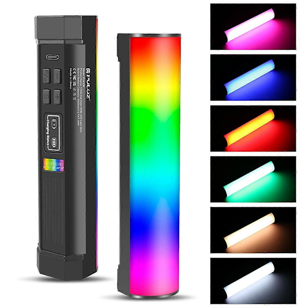 RGB LED-valosauva, kädessä pidettävä täysvärinen valotikku, 17 cm