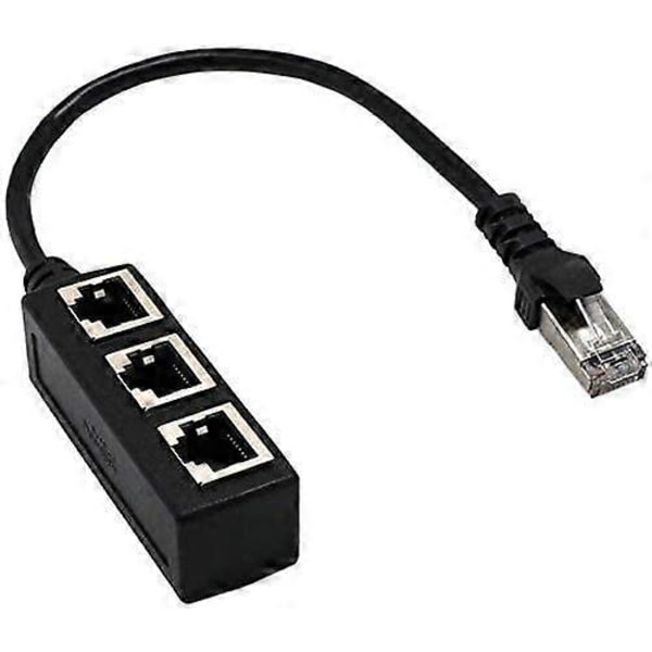 RJ45 Ethernet Splitter-kabel, vienon RJ45 Y Splitter-adapter 1 till 3 Port Ethernet Switch Adapter-kabel