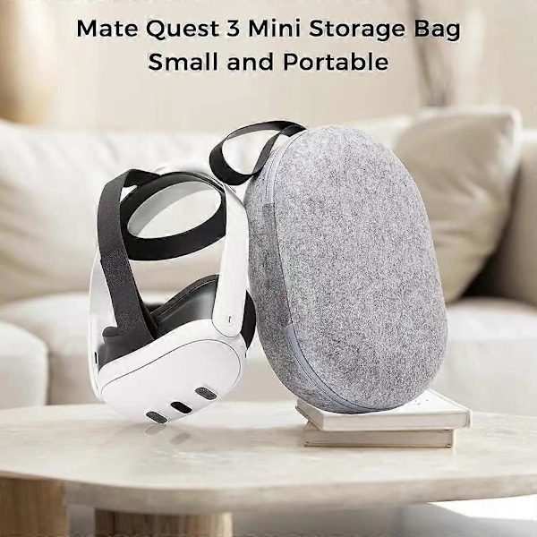 Filtväska Stötsäker för Meta Quest 3 (Mörkgrå)