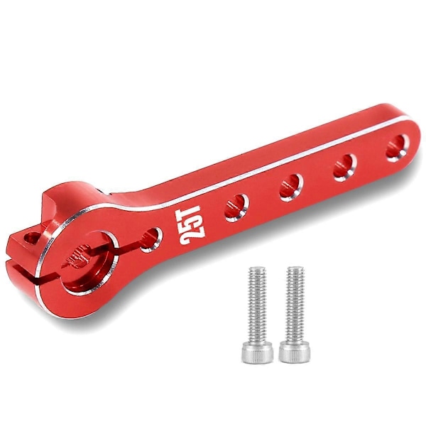 Metall 25t Styrarms Servo Horn för 1/10 RC Crawler Delar Röd