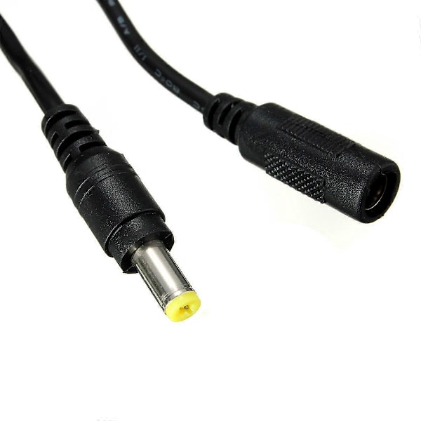 5,5 mm x 2,1 mm Strömjack Hane till Hona Förlängningskabel Längd: 1,2 M