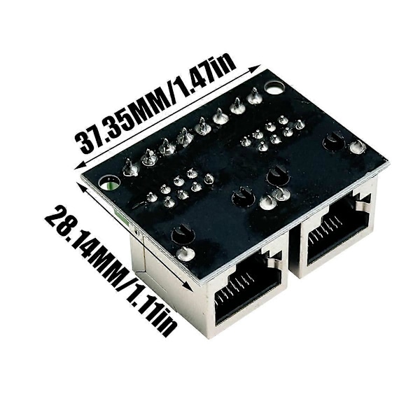 4 st RJ45 Ethernet Dubbel Hona Terminal Breakout Board