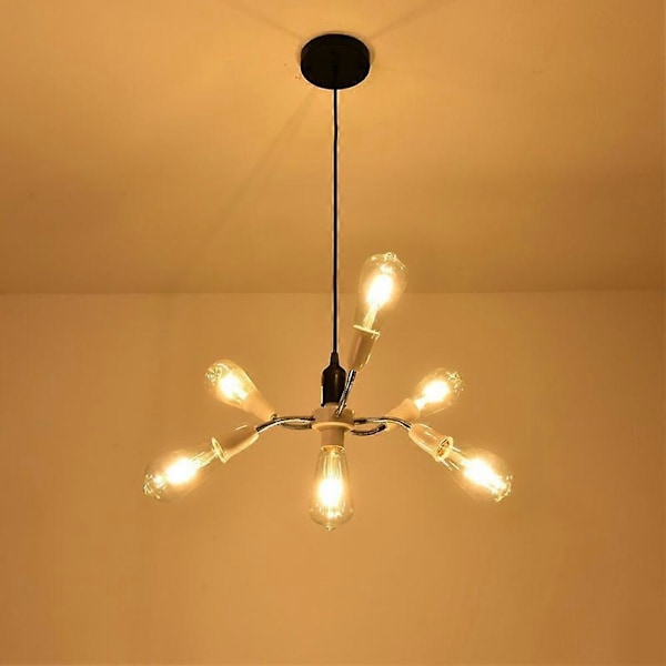 E27 LED-lampa Splitter Adapter Justerbar för Hemmakontor 3 Huvuden