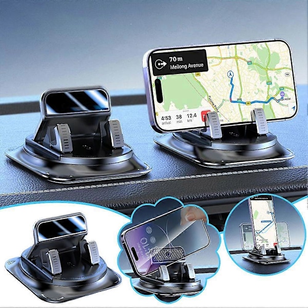 Bil Dash Telefonhållare Portabel Instrumentbräda Dash Mount Bil Navigationshållare