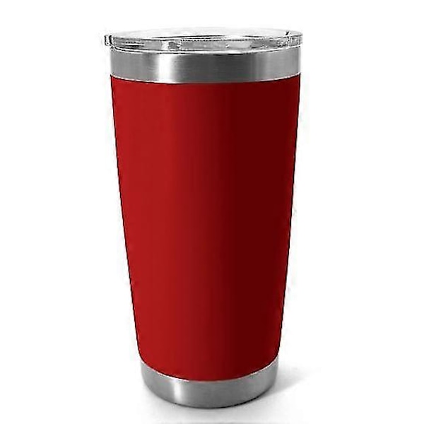 20oz Mindre Stål Inre Och Yttre 304 Bilflaska Ölmugg red
