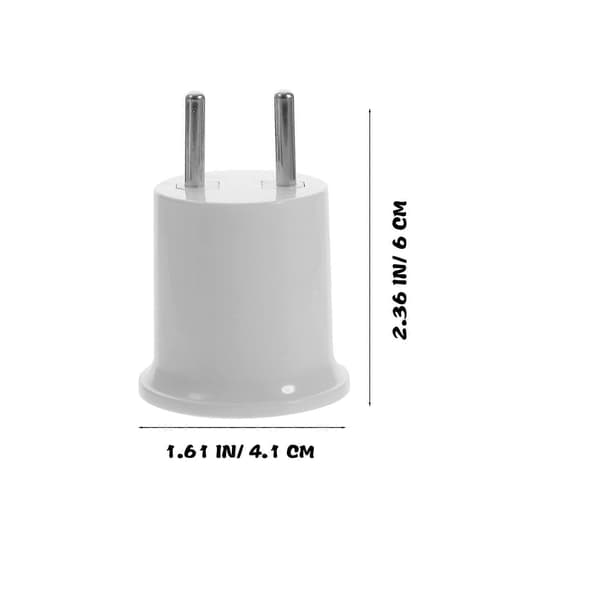 3 st Ljussockel Till Kontakt Adapter E27/E26 Glödlampssockel Adapter EU Kontakt