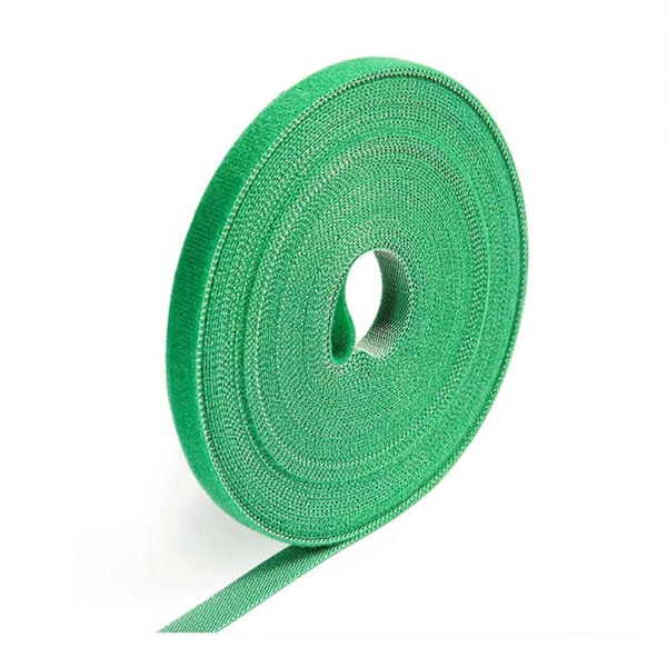 1 Rulle Multifunktionell Halkfri Kabelband Fästtejp Praktisk Justerbar Kabelbindare för Hemmet Green 1M